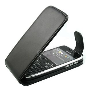 New Black leather Pouch Case Sleeve for Nokia E71 E72