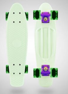   Mini Skateboards Glow/Purple/Cl​ear Green Plastic Boards 22 LTD