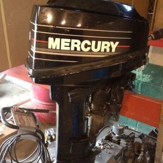Hp Mecury Outboard Engine Jon Boat Runs Great Boat Motor Late Model