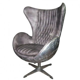   jump seat Leather Chair Old gray leather vintage office desk Beautiful
