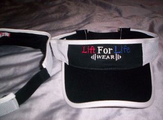 VISOR Unisex adjustable Lift for Life Wear Gym hat cap pump iron New 