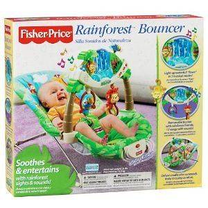   Price Rainforest Bouncer Seat Activity Vibrating Musical Chair NIB NEW