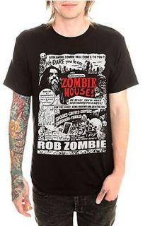 ROB ZOMBIE Zombie House T Shirt   WHITE ZOMBIE Halloween Tee DEVILS 