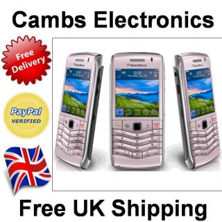 New BlackBerry Pearl 9105 3G Pink Mobile + 2GB SD Card  Unlocked to 