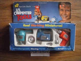 Wind Up Lil Carpenter Tools Miniatures 1981 C&D Ind. Jig Saw Hand 