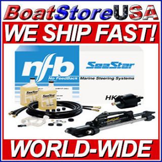 SeaStar HK6400A Hydraulic Outboard Steering System with 16 Hoses