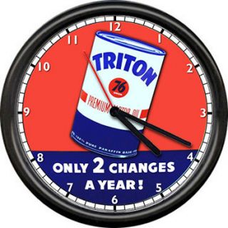 Triton Union 76 Gas Oil Company Dealer Sign Wall Clock