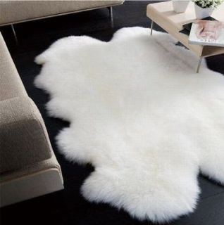 white sheepskin rug in Leather, Fur & Sheepskin Rugs
