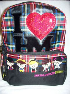   MINI Girls I Heart HM Backpack School Book Bag Gwen Stephani Target