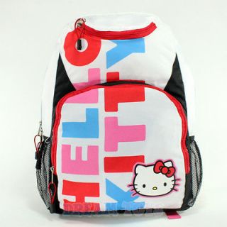   Kitty White 16 Large Backpack with Laptop Holder   Girls Book Bag