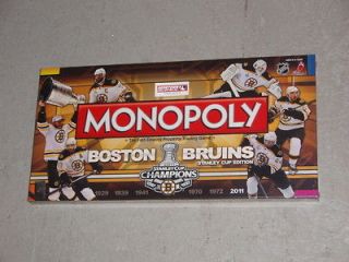 Bruins 2011 Stanley Cup Champions Trophy Monopoly Game FREESHIP