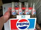 Vintage (8) Pack 1980S Pepsi 16oz Glass Bottles paper carton carrier
