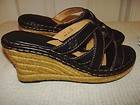 NEW Womens BORN Brown Strappy Espadrilles Sandals Wedges Shoes 9 40.5