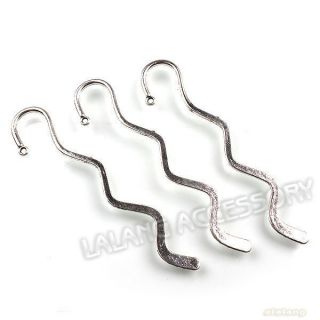   New Wholesale Silver Plated Smooth Charms Bookmarks For Beading 160607