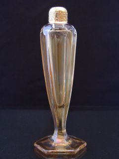Antique Signed DeVilbiss Carnival Glass Atomizer Perfume Bottle