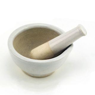 Ceramic Mortar and Pestle Mixing Bowl Set   Choose from 2 Sizes