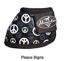 PROFESSIONAL CHOICE OVERREACH BOOTS NO TURNS SIZE MEDIUM /peace signs