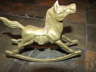 brass rocking horse in Metalware