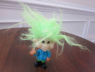 Burger King 1993 Troll Doll with Lime Green Hair 2.9