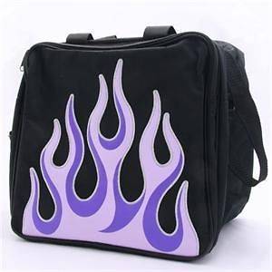 Purple Flame Bowling Bag