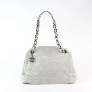   Chanel Light Gary Leather Classic CoCo Bowling Shopping Bag Handbag
