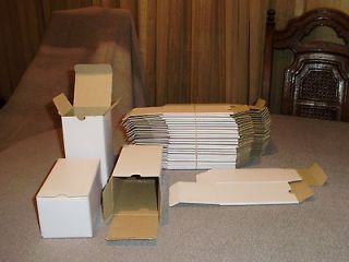 75 NEW WHITE SHIPPING BOXES 5 1/2 X 3 X 2 3/4 PERFECT FOR  