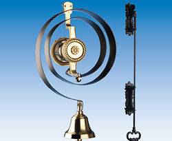 Byron 62500k Victorian Butlers Brass Door Bell Kit Black Iron Pull 