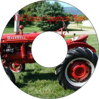 30 Old Vintage Plans How to build a Tractor And Farm Equipment CD 