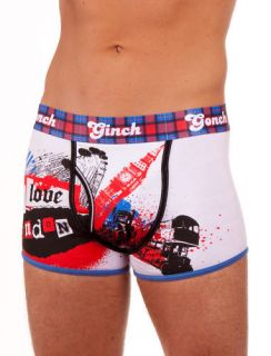Ginch Gonch Mens I Love London Boxer Brief Underwear