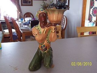 Brayton Laguna California Pottery Vintage Blackamoor Man Figure