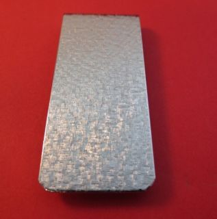 Newly listed MENS 14KT WHITE GOLD EP BRUSHED CRISS CROSS MONEY CLIP  B