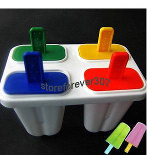 Newly listed Ice Popsicle Maker Ice Cream Mold Set of 4 Freeze Pops 