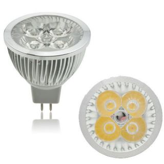   12V CREE 4x3W 12W LED 4LED Light Bulb Warm/Cold White energy Saving