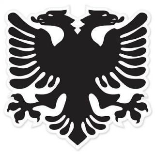 Albanian Eagle Flag car bumper sticker window decal 5 x 5