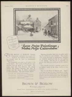 1926 Edward W. Redfield art Brown & Bigelow print ad