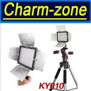 KY 160 LED Video Light Camera Camcorder Lamp 1480lux 5500 6500K + IR 