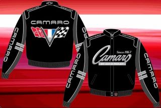 2012 Adult Mens Size Chevy CAMARO Red Black Flags Racing Nascar Jacket 