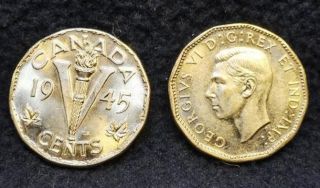 1945 Canada Victory Nickels