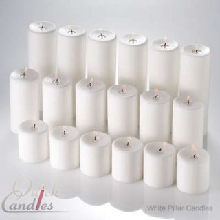Pillar Candles Unscented Set of 18. 3x3 / 3x6 / 3x9. Wedding, Events 