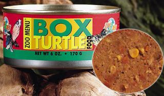 ZOO MED BOX TURTLE Canned FOOD TORTOISE Food Herbivore Veggie Treat 