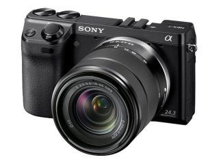Sony NEX 7 24.3 MP Digital Camera   Black Kit w/ 18 55mm Lens Great 