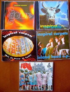 7x INSPIRAL CARPETS 90 94 UK+USA maxis Saturn PROMO/tour/Feels/Move 