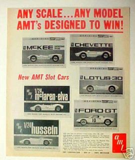 TOY AD 1966 AMT Slot Car Kits124 / 132 Model Racing