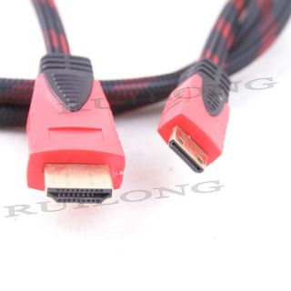   5m HDMI To Mini HDMI Cable For HD Camera HDTV DV DC DVD Players New