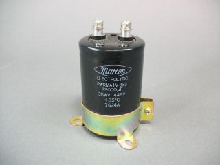 Marcon Electrolytic Capacitor PWRMA1V 333 33000uF  NOS