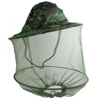 Camouflage Fishing Hat Net Mask Fly Insect Mosquito Bee