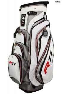New TaylorMade Golf Taylor Made R11 Cart Bag White Silver Black