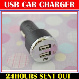 Universal 2 Port USB Mini Car Charger Adapter for iPhone iPod Nano MP4 