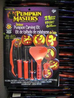 15 PIECE KIDS PUMPKIN CARVING KIT Jack O Lantern Masters Halloween 