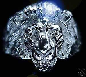 New Lion Ring Head Face Real Sterling silver .925 Jewelry Detailed Leo 